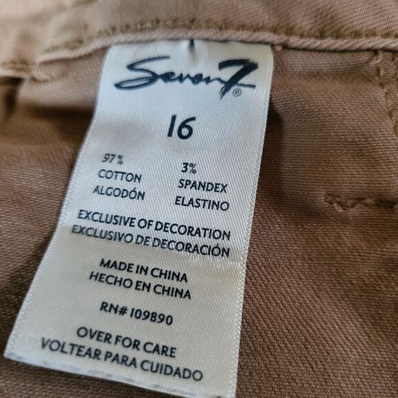 2/$30 Utility Ankle Skinny Pants by Seven7 - Size 16 - Picture 4 of 4